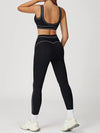SPARK Contrast Color Sanded Folded High Waist Leggings ZC7028