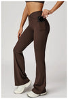 SPARK Cross High Waist Flared Pants for Women ZC2030