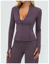 SPARK Yoga Long-sleeved Zip-up Pocket Jacket For Women ZC4510
