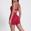 SPARK Yoga Zipper Short Jumpsuit LQ4086