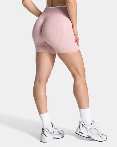 SPARK Seamless Leopard-print Yoga Fitness Shorts RXW3006-2