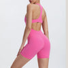 SPARK Yoga Zipper Short Jumpsuit LQ4086