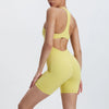 SPARK Yoga Zipper Short Jumpsuit LQ4086