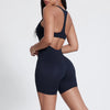 SPARK Yoga Zipper Short Jumpsuit LQ4086