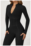 SPARK Plush Warm Stand Collar Zipper Long-sleeved Jumpsuit ZC5050
