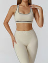 SPARK Contrast Color Brushed Yoga Bra ZC2036