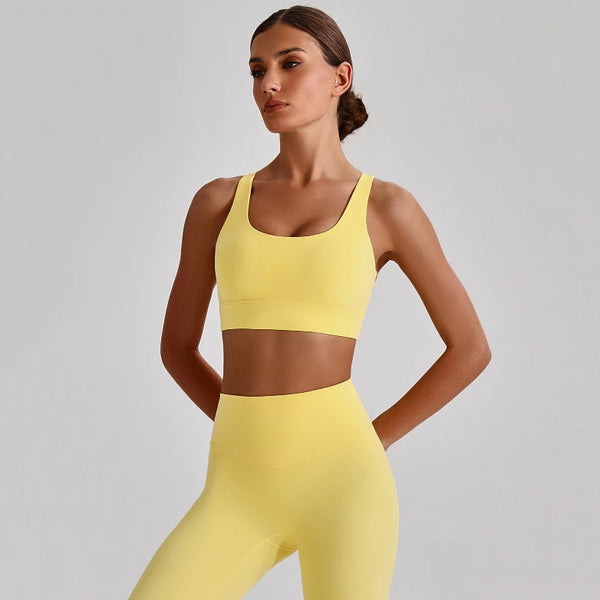 SPARK Women’s Crisscross Back Breathable Yoga Bra LQ4135