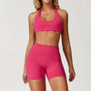 SPARK Athletic Backless Halter Sports Bra ZC8505-1