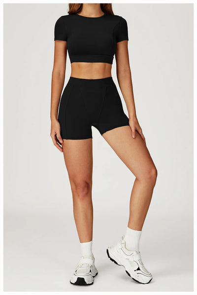 SPARK Naked Sensation High-Waisted Yoga Shorts for Women ZC4509