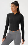 SPARK Yoga Jacket Stand Collar Tops For Women YEL52567