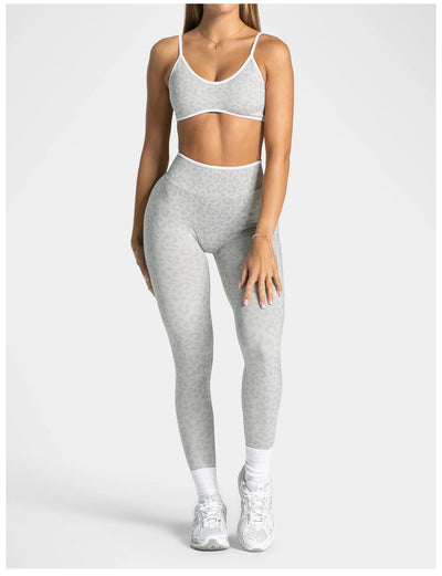 SPARK Seamless Leopard-print Yoga Fitness Leggings RXW3006-2