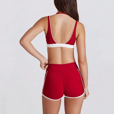 SPARK V Shape Halter Neck Sports Bra QY6534