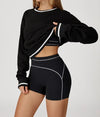SPARK Autumn Contrast Color Leisure Windproof Sweatshirt ZC7028