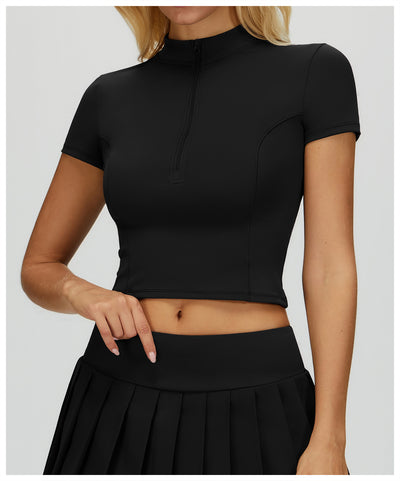 SPARK Half-zip Yoga Fitness Short Sleeved ZC4514