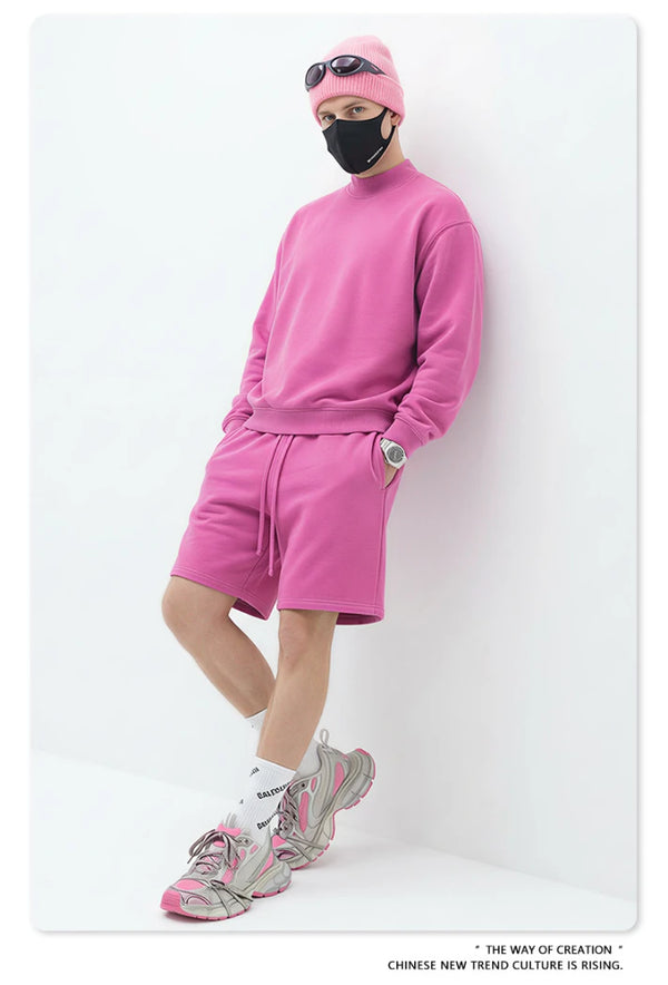 SPARK Half Turtleneck Loose Unisex Sweatshirt TH25810