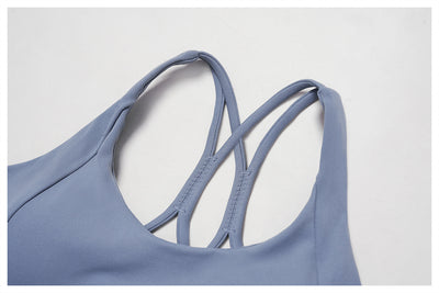 SPARK Cross Hollow Back Sports Bra for Running and Fitness ZC7011