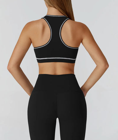 SPARK Contrast Color Brushed Yoga Bra ZC2036