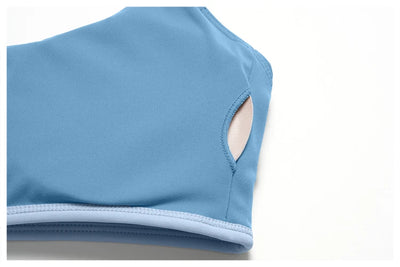 SPARK Women's Color Block Spaghetti Strap Yoga Bra ZC6116