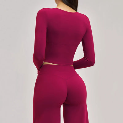 SPARK Women's Versatile Fitness Pilates Yoga Long-Sleeve ZC4520
