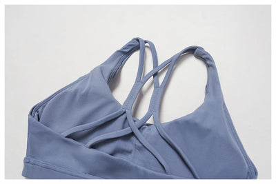 SPARK Cross Hollow Back Sports Bra for Running and Fitness ZC7011