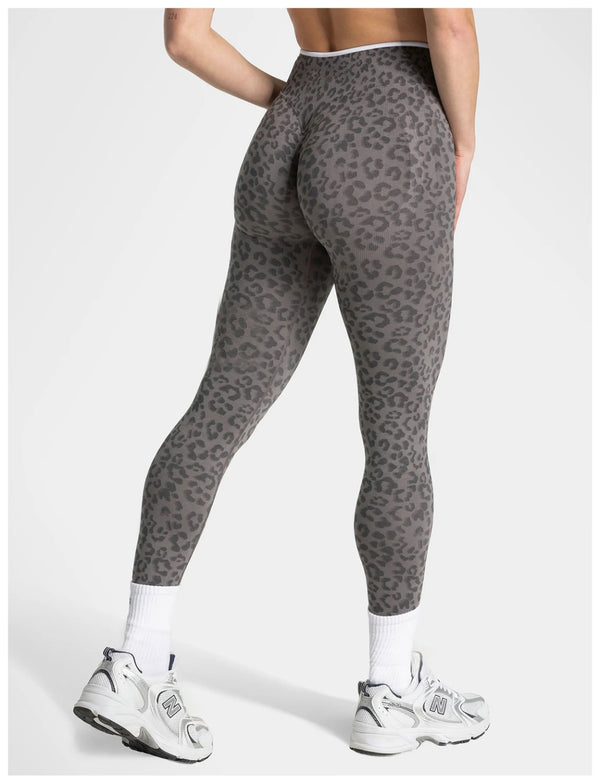 SPARK Seamless Leopard-print Yoga Fitness Leggings RXW3006-2