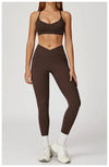 SPARK Cross High Waist Yoga Pants With Pockets For Women ZC2030