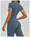 SPARK Normal Crew Neck Slim Yoga Short Sleeve Top ZC2546