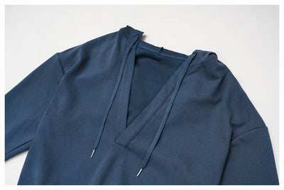 SPARK New Large Deep V Shaped Hoodie ZC9308