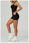SPARK Cross High Waist Shorts for Women ZC2030