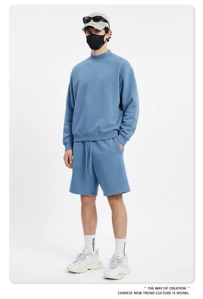 SPARK Half Turtleneck Loose Unisex Sweatshirt TH25810