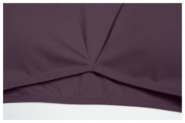 SPARK Casual Yoga Long Sleeve V-Neck Fashion Cropped Sport Top ZC4201