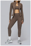 SPARK Brushed Long Sleeve Zip Pocket Jacket For Women ZC4510