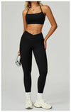 SPARK Cross High Waist Yoga Pants With Pockets For Women ZC2030