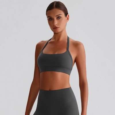 SPARK Breathable Halter Padding Sports Bra LQ8020