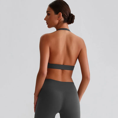 SPARK Breathable Halter Padding Sports Bra LQ8020