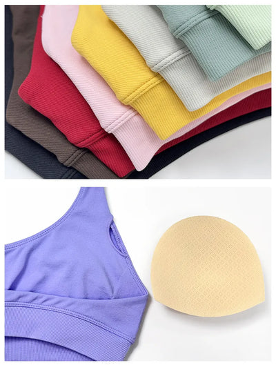 SPARK Seamless Halter Neck Yoga Fitness Bra RX2376
