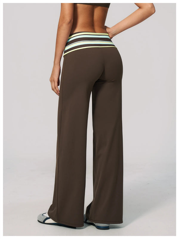 SPARK Retro Polka Dot Fold-Over Yoga Pants ZC4549