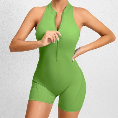 SPARK New Style Zipper Yoga Woman Jumpsuit TFQ22