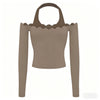 SPARK Fake Two-Piece Color-Block Fitness Yoga Top FNK881301