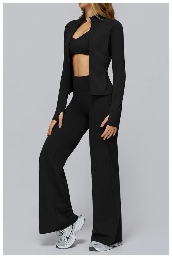 SPARK Yoga Long-sleeved Zip-up Pocket Jacket For Women ZC4510