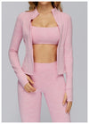 SPARK Brushed Long Sleeve Zip Pocket Jacket For Women ZC4510