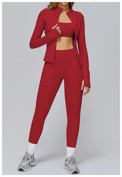 SPARK Brushed Long Sleeve Zip Pocket Jacket For Women ZC4510