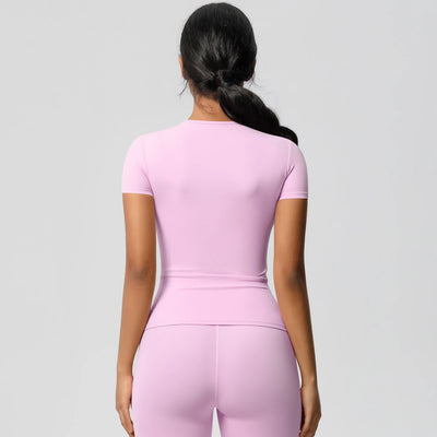 SPARK Normal Slim Yoga Short Sleeve Top LR7103