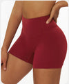 【Christmas】SPARK High Waist Butt-lifting Shorts for Women in retro red  side
