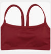【Christmas】SPARK Spaghetti Straps Yoga Fitness Bra for Women in retro red detail