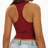 【Christmas】SPARK V Neck Racerback Yoga Fitness Vest for Women in retro red back