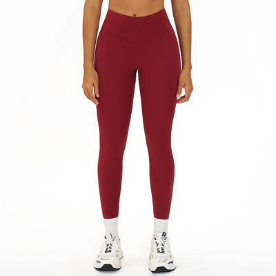 【Christmas】SPARK Women's Bare-Feel Quick-Drying Fitness Leggings in retro red
