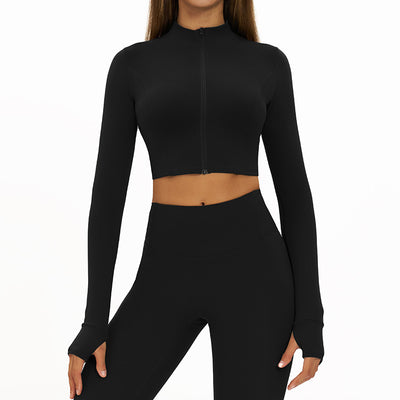 【Christmas】SPARK Women's Fitness Yoga Short Jacket in black