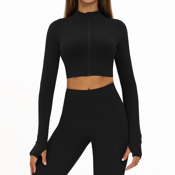 【Christmas】SPARK Women's Fitness Yoga Short Jacket in black