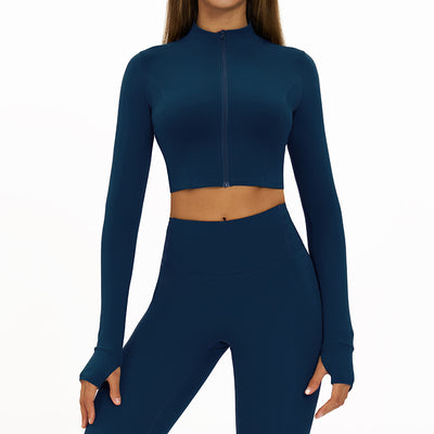 【Christmas】SPARK Women's Fitness Yoga Short Jacket in navy